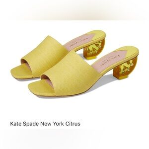 Kate Spade Citrus Sculptural Mules